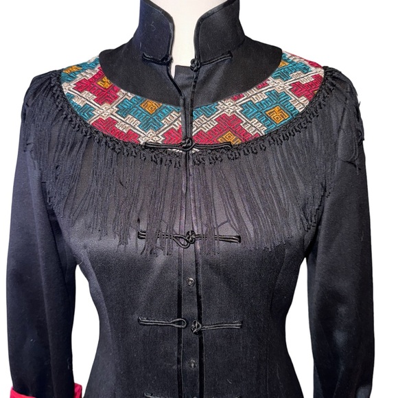 Shanghai Tang Silk & Wool long jacket - Picture 2 of 9